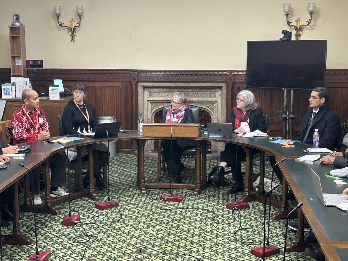 🗣️Today, a cross-regional group of #HumanRightsDefenders and community representatives met with parliamentarians and civil servants to lay out what laws and actions they want to see from the UK government to help them safely defend their land &amp; the environment. 🧵