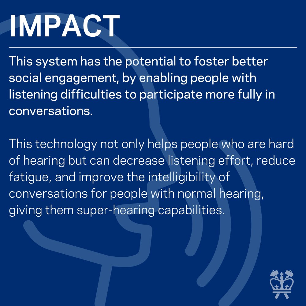CUSEAS's tweet image. This not only helps hard-of-hearing individuals in noisy environments but gives normal-hearing individuals super-hearing capabilities. #ThesisThursday #ColumbiaEngineering
@EE_ColumbiaSEAS @ZuckermanBrain @infinivishal