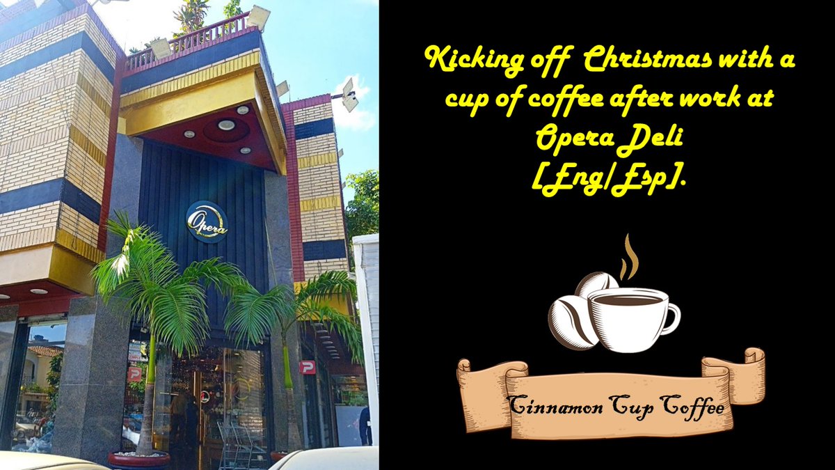 1/3🧵
Greetings #cinnamoncupcoffee community, today I'm sharing with you my visit to a very special coffee shop for me: Opera Deli #coffeelovers.