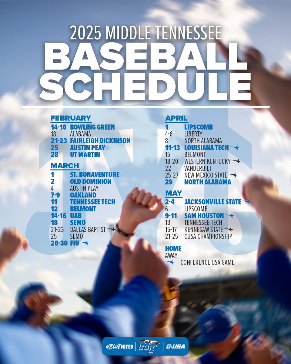 The 2025 schedule is here!

More information -&gt; goblueraiders.co/BSB

#BLUEnited | #BlueCrew