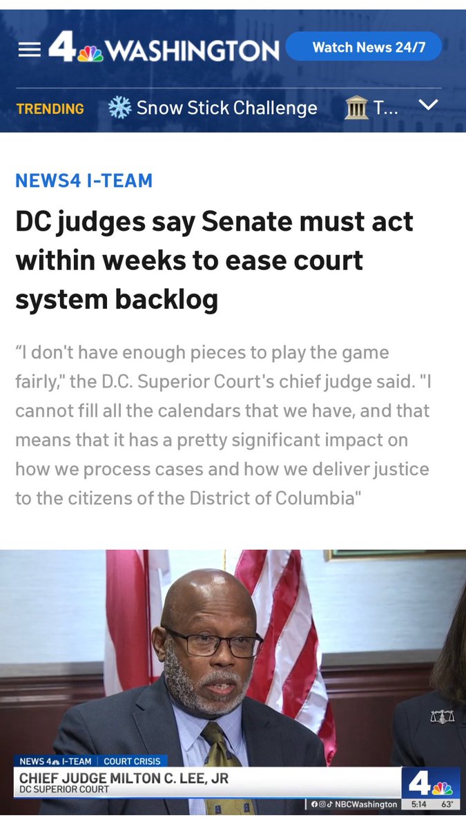 It is vital for all #WashingtonDC residents and visitors that these ten highly-qualified judicial nominees receive a vote on the U.S. Senate Floor before the new year. 

Each nominee has cleared all hurdles – except for the last one.

Read: nbcwashington.com/investigations…
<a href="/nbcwashington/">NBC4 Washington</a>