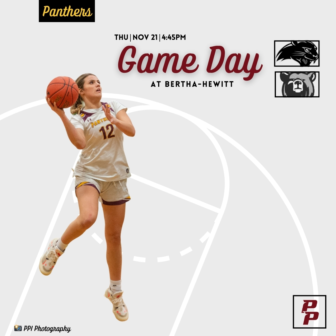 PP_GBB's tweet photo. 🚨Season Opening Gameday🚨
The Panthers open their 2024-25 Season against the Bertha-Hewitt Bears!
📍Bertha, MN
🆚 Bertha-Hewitt
⌚️4:45 C-Squad, B &amp; Varsity to Follow
📺 https://t.co/KdvRXgh9hI
📸 Credit: PPI Photography 
#pantherbasketball https://t.co/zJSdxTt7Bi