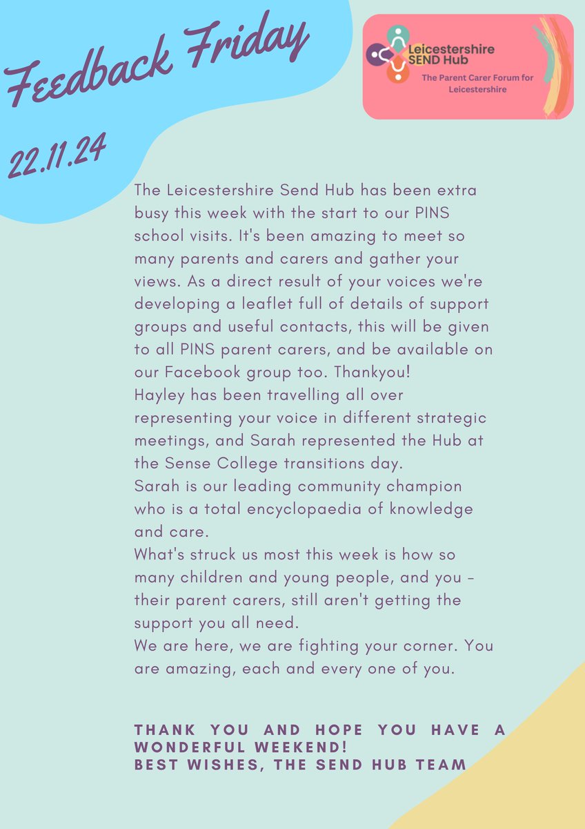 Leicestershire SEND Hub (@leicssendhub) on Twitter photo 