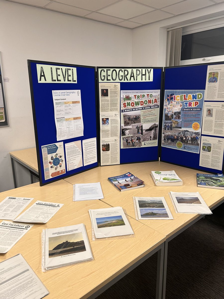 We’re all set up for our Sixth Form Open Evening! Come and see us for information on A Level Geography 🌍🗺️🧭📍<a href="/TythySixth/">Tytherington Sixth Form</a>