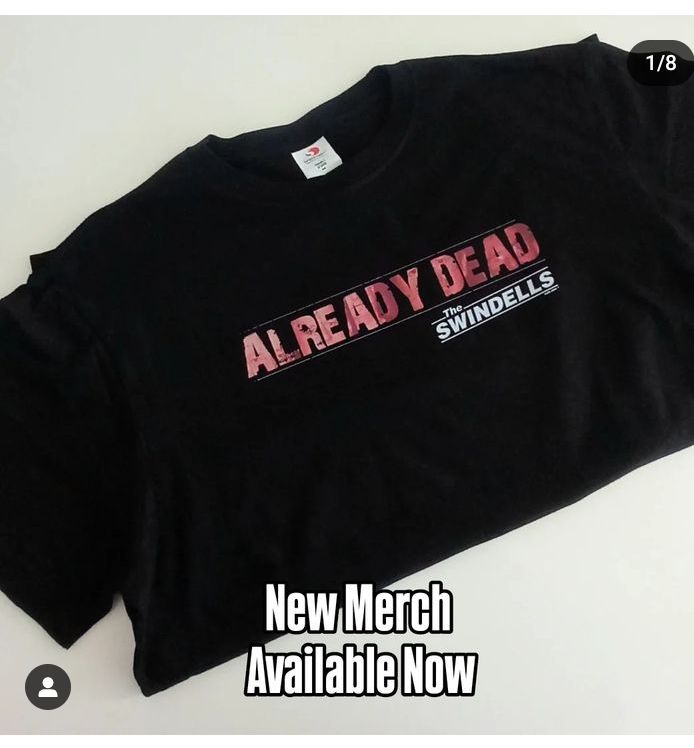 New merch now available! Head over to our band camp page and grab yours now!!