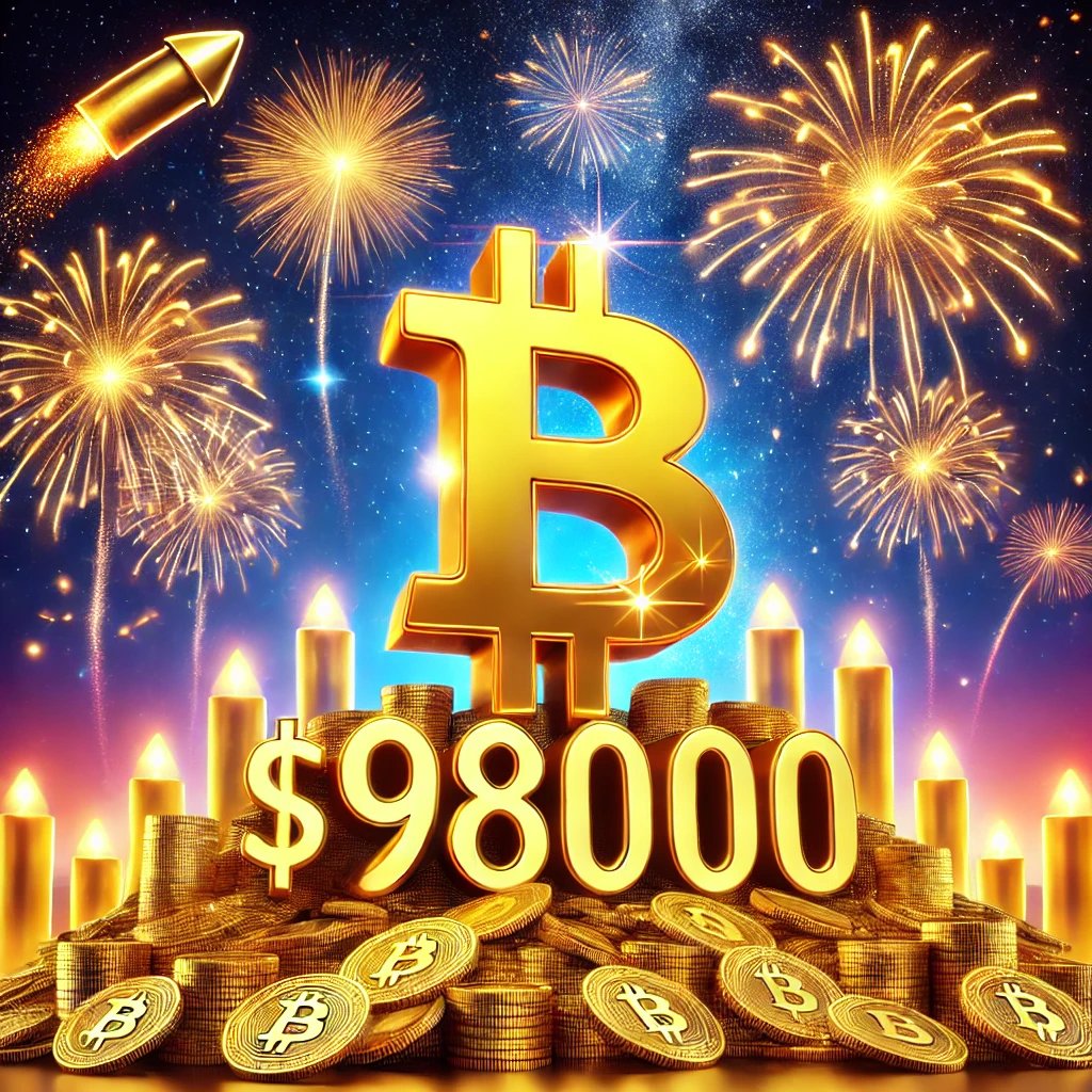 esBitcoins's tweet photo. 🔥🚀 Breaking!
Bitcoin just broke through another barrier—$98,000! 🎉💎
HODLers: “Next stop, six figures!” 💰🪐
How high can we go? 🌌 #Bitcoin #AllTimeHigh https://t.co/qlfG7IZB1q