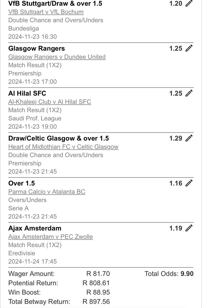 NyikoPunter's tweet photo. Weekend 10 odds X84EC15AD
Let’s win, get your money https://t.co/pMbQQVmsf4