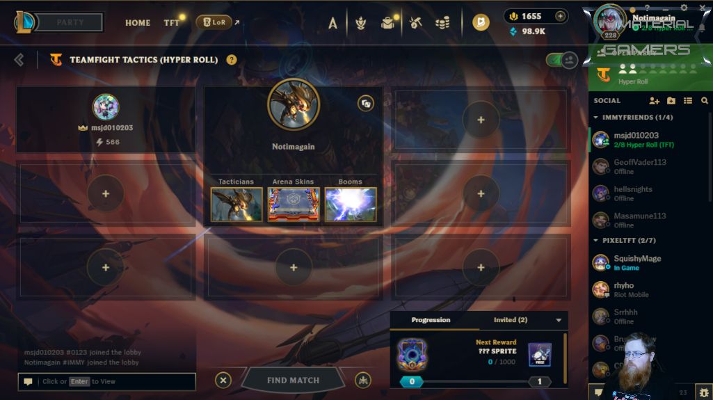 ImmaterialGamer's tweet photo. Teamfight Thursdays!

Time to go Into The Arcane for the first time in TFT.

https://t.co/QLytQBLoHu https://t.co/xGe5OTaqLF