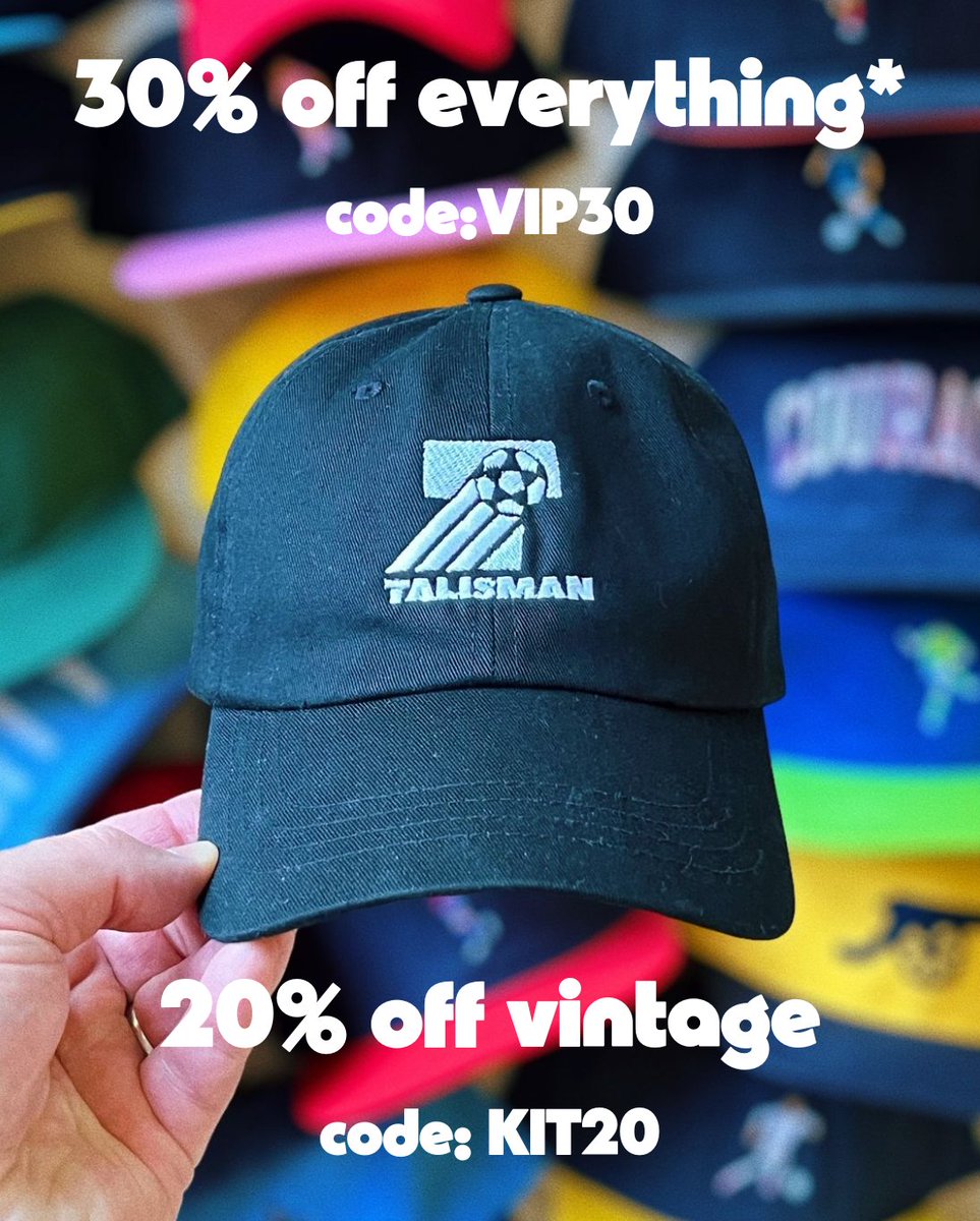 Early Black Friday SALE is ON!
30% OFF Everything!* Use Code: VIP30
+++20% OFF VINTAGE! Code:KIT20
talismancaps.com/collections/sh…
*exclusions apply