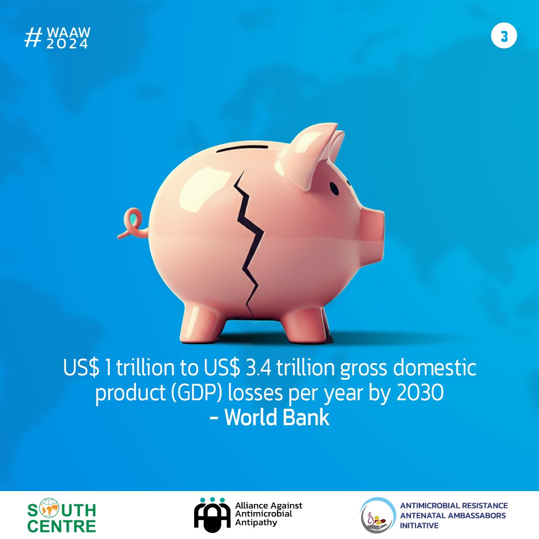 AMR affects health, finances, and lives—yours too!💔

AMR doesn’t just threaten lives—it impacts your health, finances, and future making AMR a global crisis. 🌍 
This #WAAW2024,  let’s discuss why AMR should matter to YOU and what we can do together to stop it!
#AMR