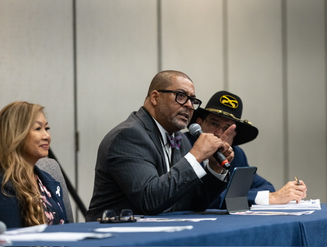 Larry Williams, U.S.VETS’ vice president of programs and an Army veteran, joined other thought leaders to discuss the "Status of California-Hawaii BIPOC Veterans” as part of the NAACP CA-HI State Conference's 37th annual convention. 
#servingthosewhoserved
#honorusvets