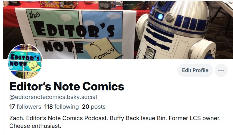 Editor's Note Comics tweet media