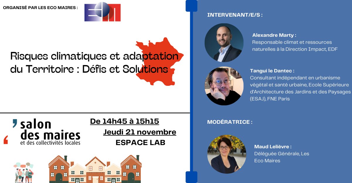 🌿Merci aux intervenants d'avoir participé à l'atelier "Risques climatiques et adaptation du Territoire : Défis et Solutions" ! 

#SMCL2024 #biodiversity #AdaptationTerritoire #ChangementsClimatiques