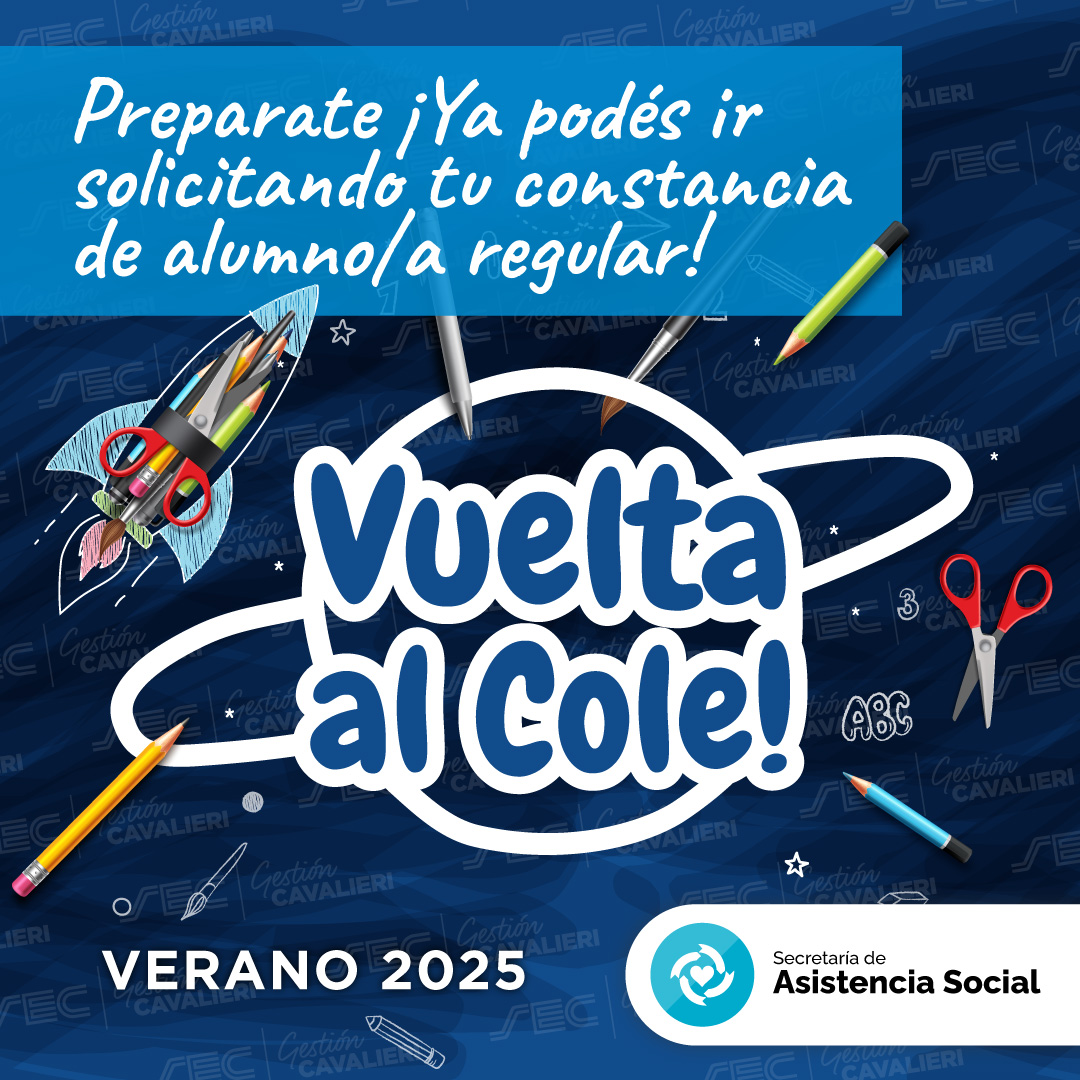 Desde la Secretaría de Asistencia Social nos estamos preparando para la campaña de Vuelta al Cole - Verano 2025 ¡Anda preparando la documentación necesaria!📚🙌

🔹Recibo de sueldo
🔹Documentación escolar

+ info en  sec.org.ar/novedades.php?….

#SoyComercio #SoySEC