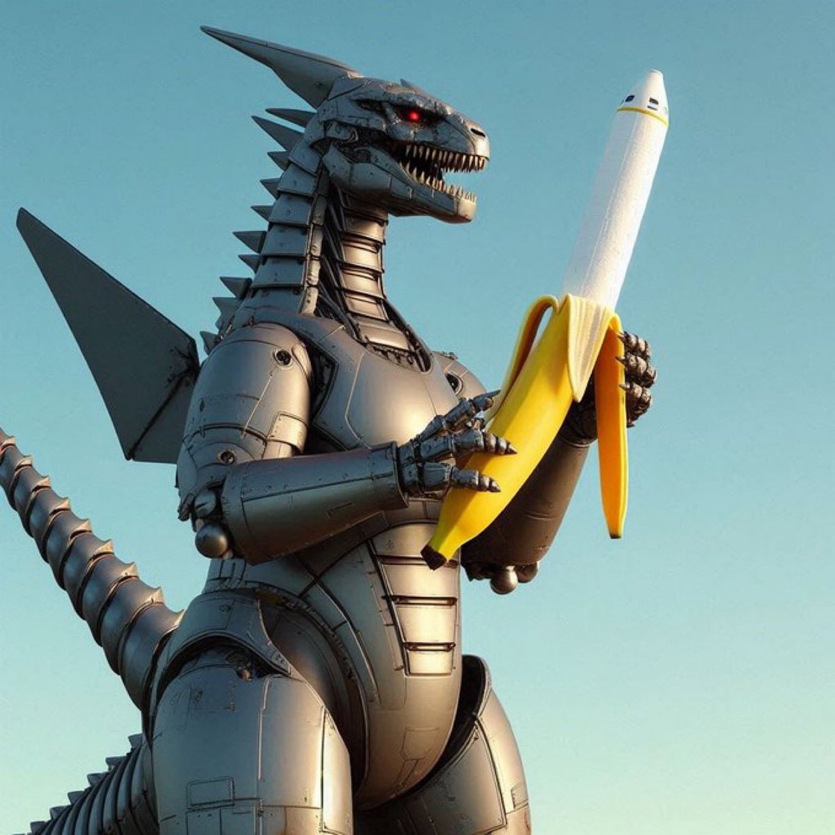 How about #MECHAZILLA for scale? 🤖🦖