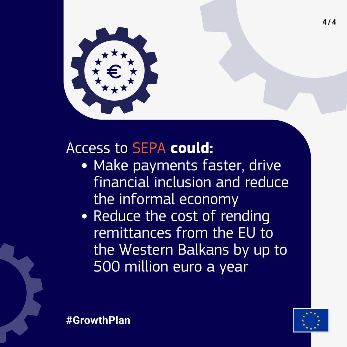 W/ today’s EPC decision the door is open for #Montenegro &amp; #Albania to join the #SEPA offering low cost &amp; fast transactions for the benefit of all. 

Through the Growth Plan access to areas of the Single Market is supported already before #EU accession. 
🔗europa.eu/!9FTRgT