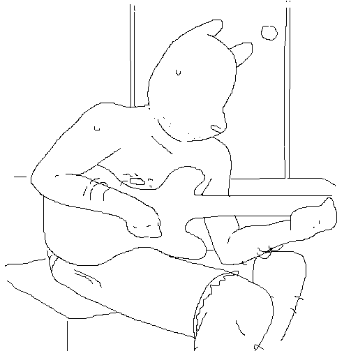 playing guitar