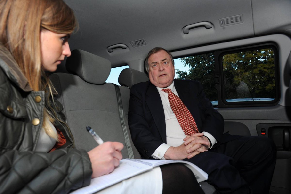 Rest in peace John Prescott, the only politician I ever interviewed who bought me a Greggs sausage roll