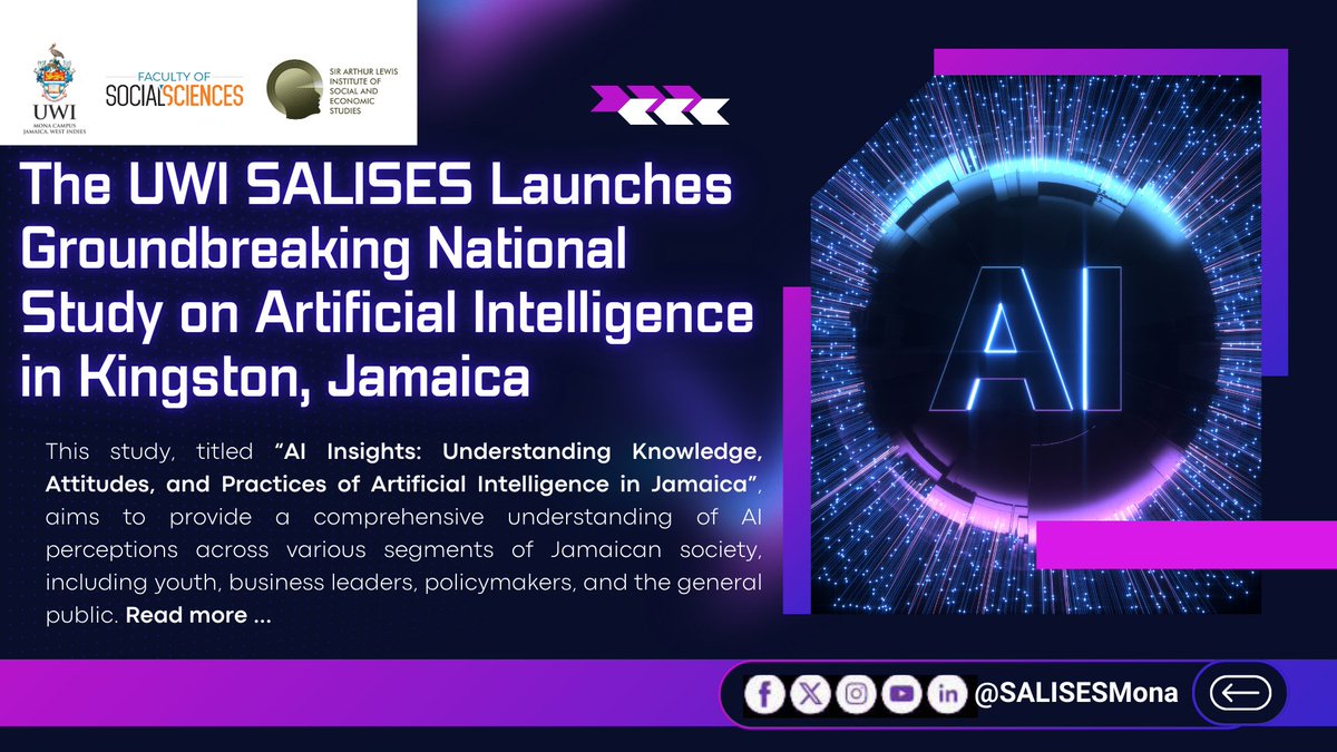 The UWI SALISES Launches Groundbreaking National Study on Artificial Intelligence in Kingston, Jamaica

Read more at uwi.edu/salises/news/u…