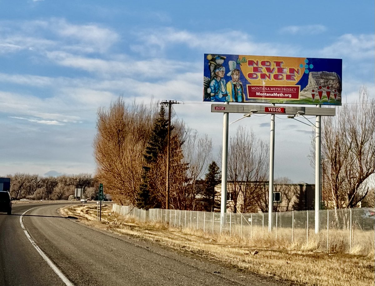 MT_Meth_Project's tweet photo. Spotted: Another beautiful day &amp; The Montana Meth Project #PaintTheState artwork in Billings, Montana 👋 https://t.co/3MJStQM2Y8