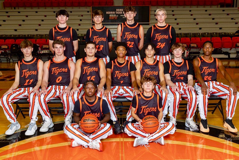 2024-2025 Herrin Tigers Varsity Basketball Team
