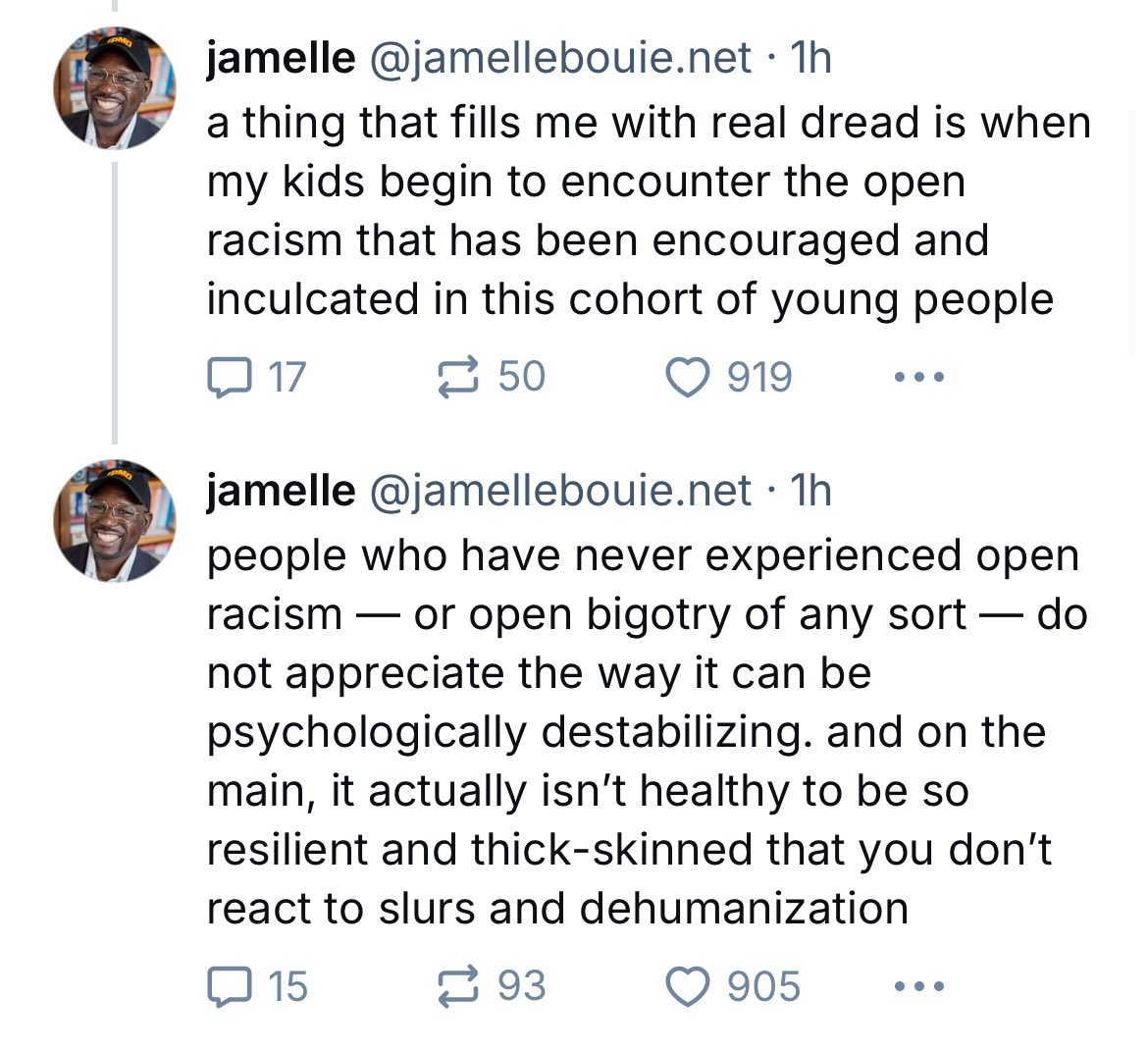 I think I’ve posted this take before, but in 2024 every white person who regularly rides public transit has experienced racism directed against them lol