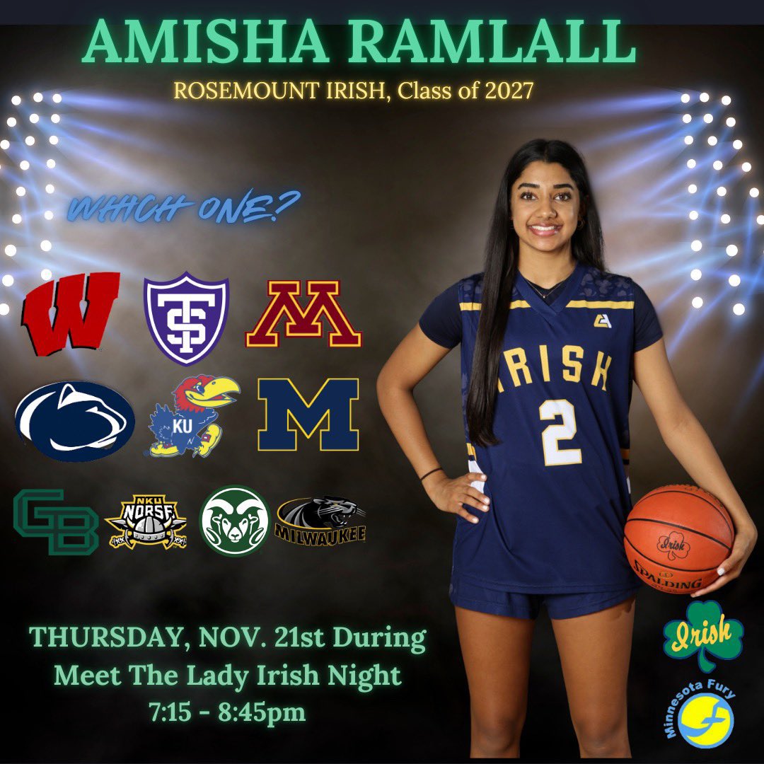 The Ramlall family were the first members of Hope Fieldhouse. They’ve gotten up a lot of shots on our hoops and we’re excited for tonight when Amisha announces her college decision. 

Hope Fieldhouse TV will have full coverage.