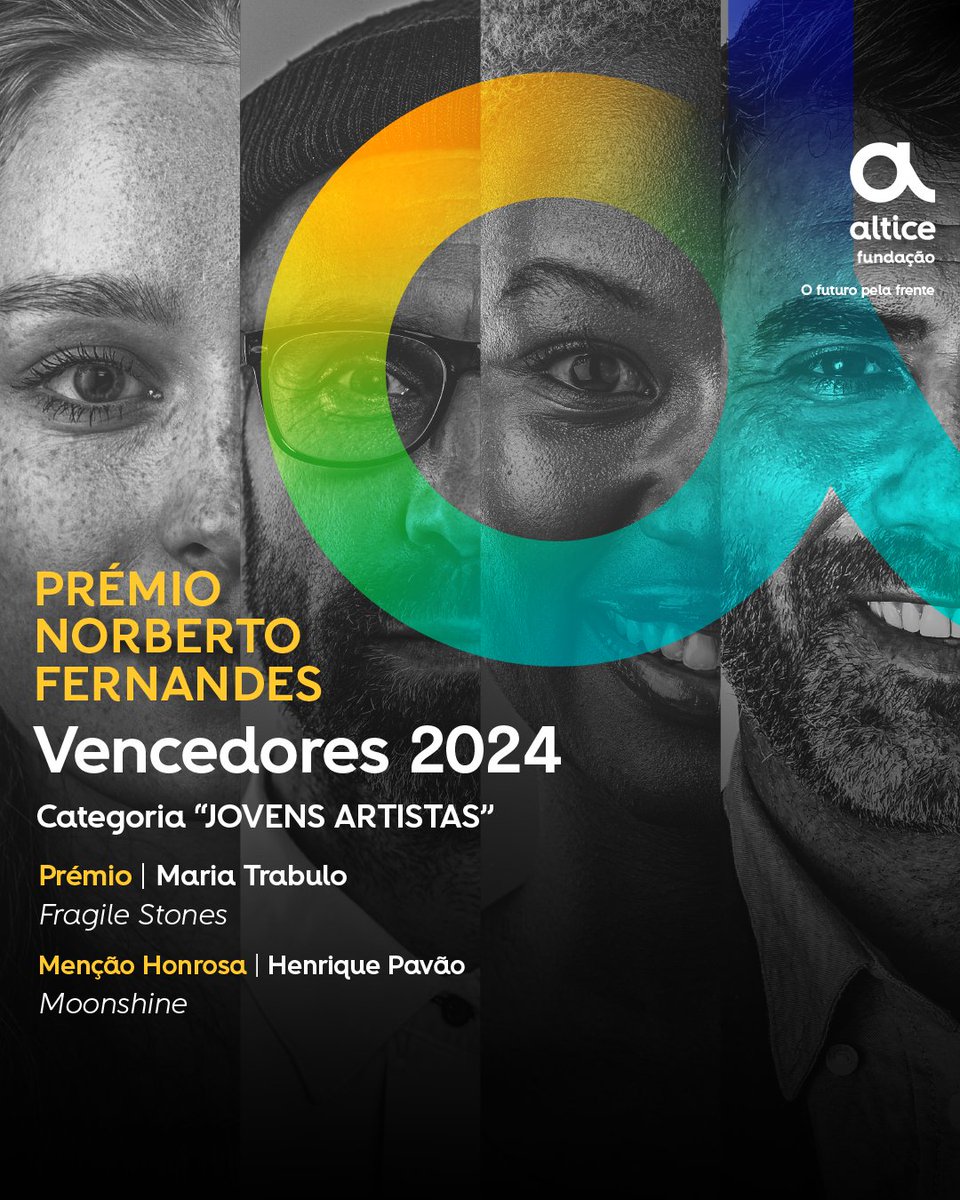 altice_portugal's tweet image. &quot;Fragile Stones&quot; de Maria Trabulo foi a vencedora do #PrémioNorbertoFernande, na categoria Jovens Artistas.
Menção Honrosa atribuída a Henrique Pavão, com a obra “Moonshine”.
Parabéns aos vencedores!
Visite a exposição no Espaço Coleção até 28/nov no Fórum Picoas.
#FundacaoAltice