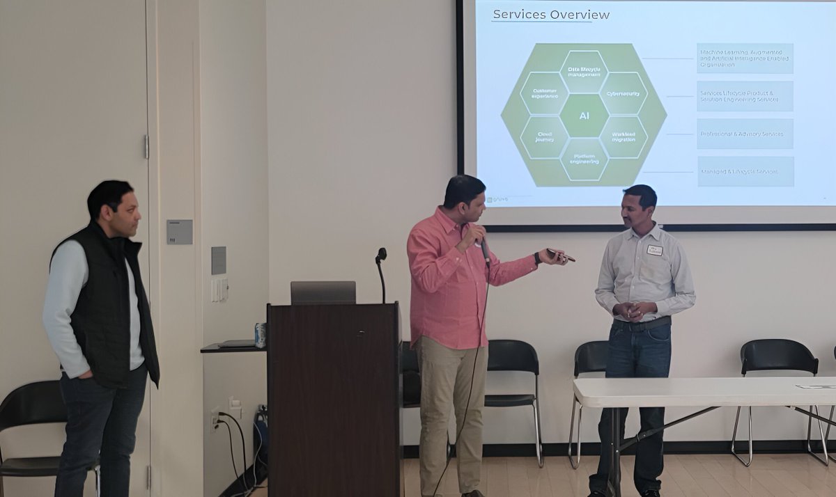 Gruve_ai's tweet photo. Gruve proudly supported the GMG-MAAI Hackathon at Stanford, where our CEO Tarun Raisoni &amp; VP of Strategic Accounts, Jay Kulkarni, shared insights as panel judges, highlighting AI's transformative impact across industries.

#AI #Hackathon #Tech #Innovation #Stanford #Startups https://t.co/UfbolGX9Bn