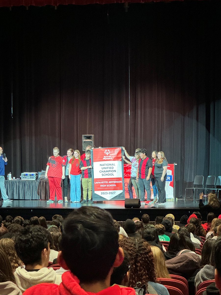 What a great day today! Jeff HS was one of six schools in Indiana to earn the National Unified Champion banner.