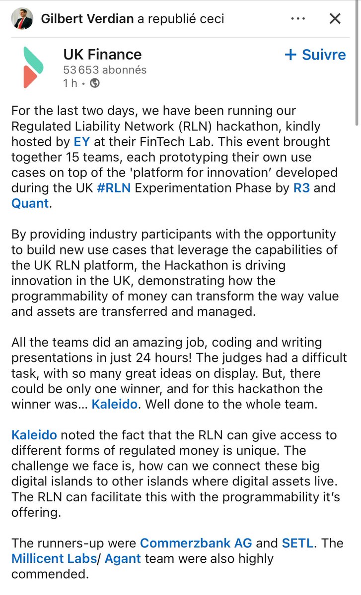 TheLordSwissLi1's tweet photo. 🧠 $QNT @quantnetwork #UKfinance
#MrGilbertVerdian  
#UKRLNhackathon #Payments #RegulatedLiabilityNetwork #RLN https://t.co/RYqdJJ7wL1