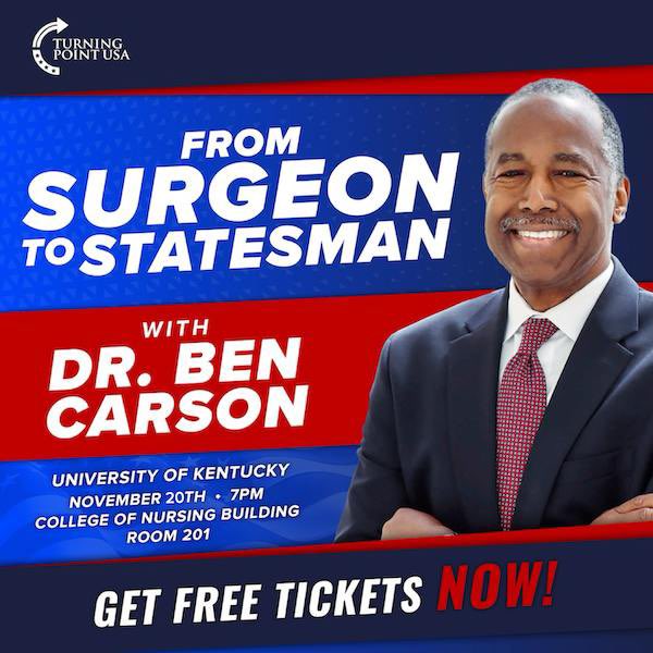 maggiefuchs9's tweet photo. ✨What an inspiring night with the @TPUSA chapter at the University of Kentucky with @RealBenCarson 🩺

Thank you to everyone who joined our @tpusastudents in making this event a success !! 🙌 https://t.co/tOfAW4BDyc
