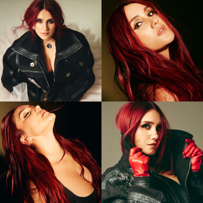preciousavinon's tweet photo. a dulce maria ta entregando TUDO na nova era com essa estética all black pop rock, diva!!! https://t.co/VWJLAhkEWa