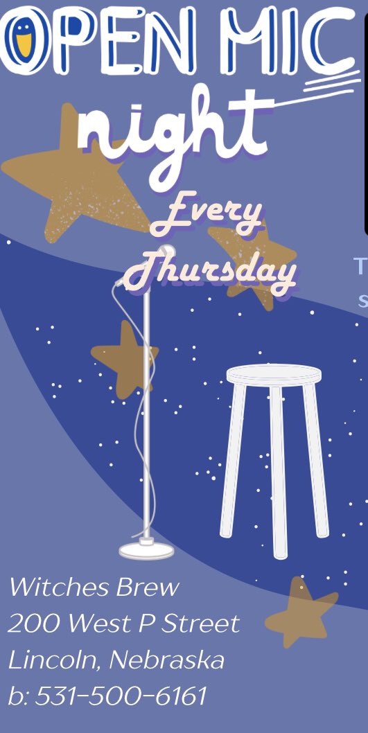 WitchesBrewOMG's tweet photo. #openmic #tonight #lincoln #Nebraska @WitchesBrewOMG https://t.co/GQnzg17x7e