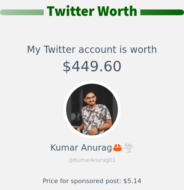 Kumar Anurag🦀🌪️ tweet media