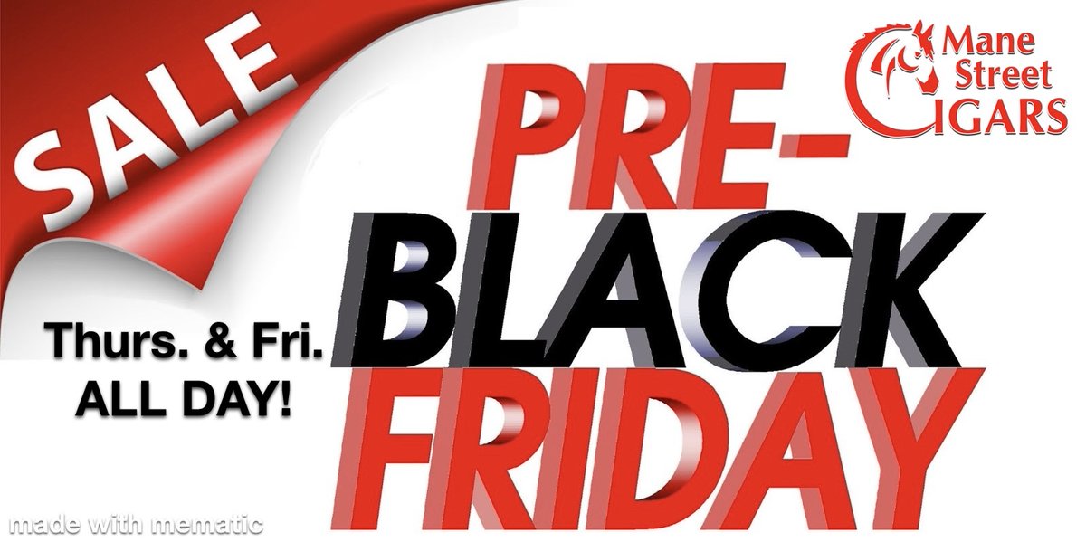 MSCigars's tweet photo. Take advantage today &amp; tomorrow for some pre-black Friday deals! https://t.co/MMt7dBDy89