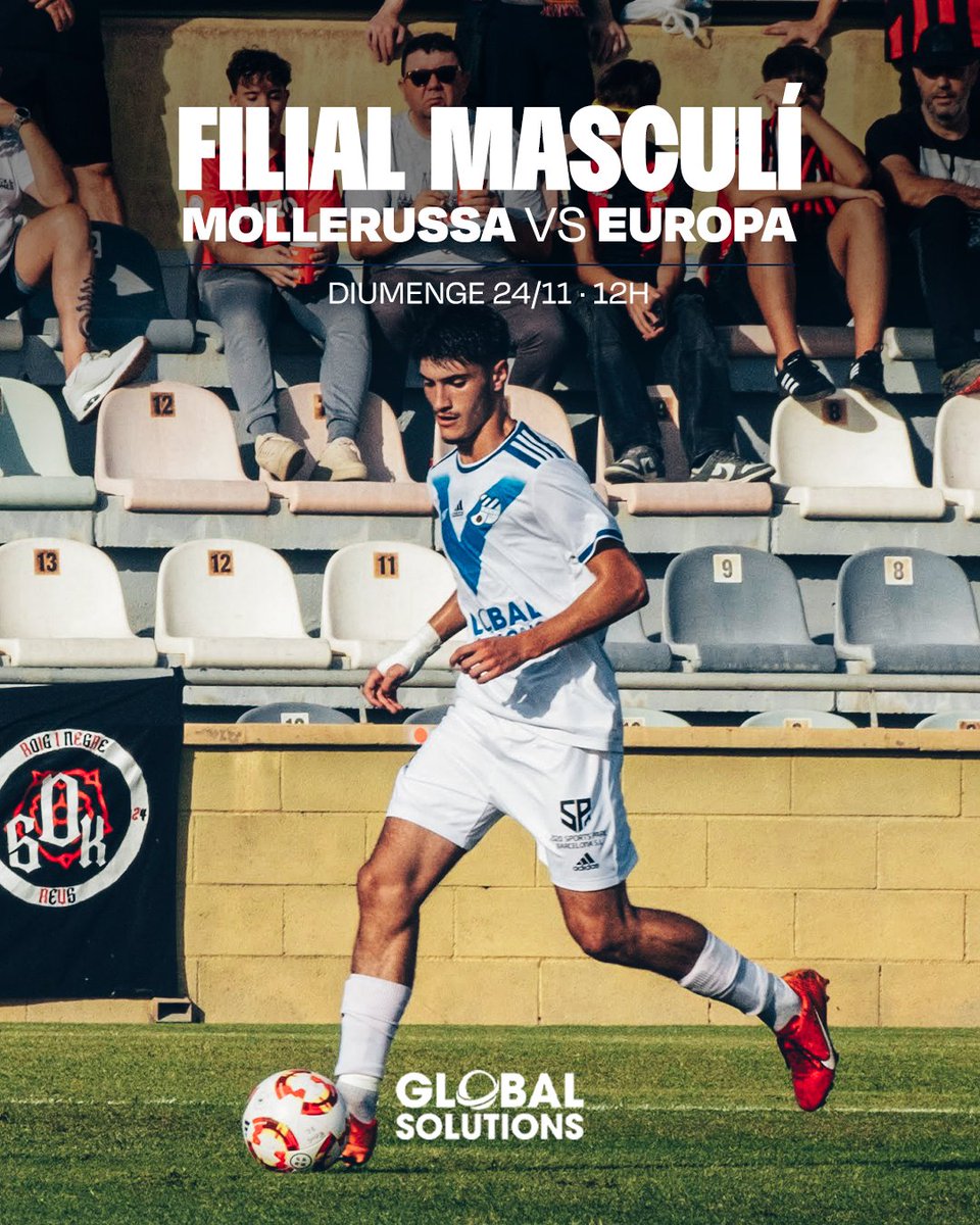 CEEuropa's tweet photo. A per la segona victòria consecutiva!
⚽️ 3RFEF | Jornada 12
🗓️ 24/11
⏰ 12:00h
🆚 @CFJ_Mollerussa
📍Camp Municipal d'Esports de Mollerussa
𝐄𝐧𝐝𝐚𝐯𝐚𝐧𝐭, 𝐄𝐮𝐫𝐨𝐩𝐚! 💙🤍
#ViladeGràcia #SagradaFamília #futbolcat #3RFEF5 https://t.co/Ir9Zlz0nUv