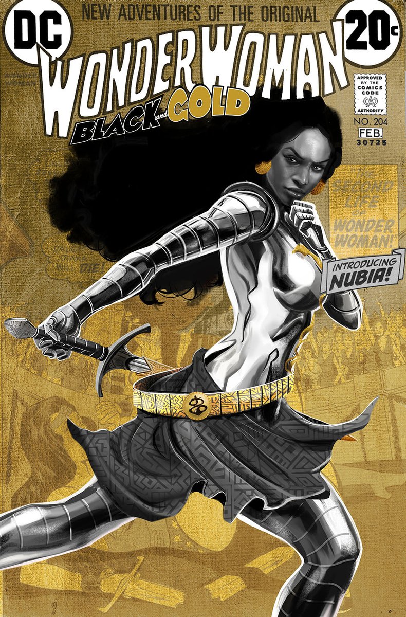 Danielofmaine's tweet photo. WONDERWOMAN: BLACK &amp; GOLD
iNTRODUCING: #NUBIA !
(art by me)

#samplecover #wonderwoman #dianaprince #womencharactersincomics #jla #justiceleague #dc #dce #dcyou #sample #digitalcolor #dcuniverse #wonderwomanblackandgold #WWblackandgold https://t.co/K1IKkotiPS