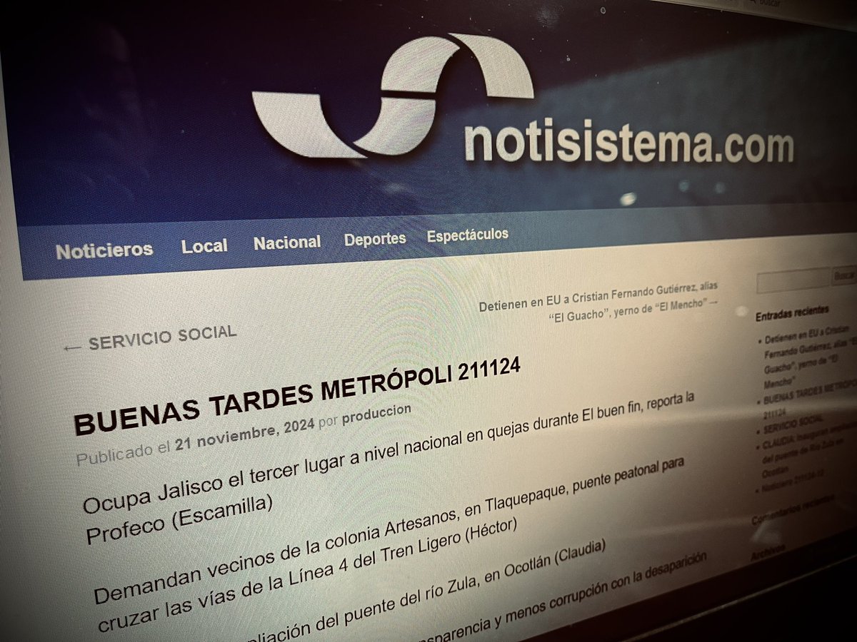 Estamos #EnVivo en Buenas Tardes Metrópoli con la información del momento. 

Te esperamos en el 1150 de AM y en notisistema.com

¡Que tengas una excelente tarde!