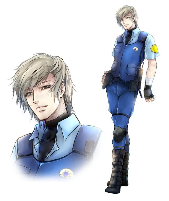 新作ゲームの登場人物です。警察官のようですが、彼はいったいどんな役割を果たすのでしょうか 