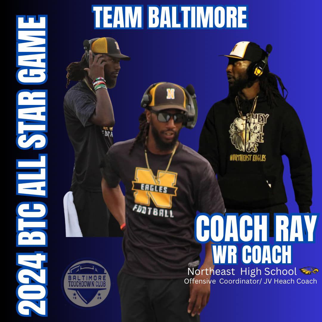 CoachRayMack's tweet photo. Well I can now let you all know I'm excited to add this opportunity to my coaching career. I can't explain how thankful I was to receive the call from Tanardo Sharps to be selected to coach the Wide Receivers for the BTC All Star game. https://t.co/nzkLZ4A08Z