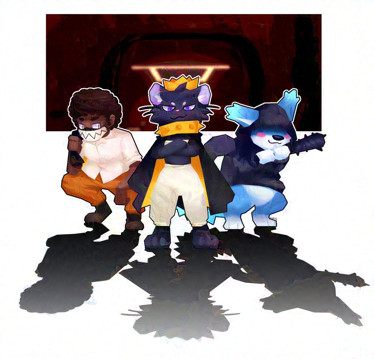 picture inspired by a hang out with <a href="/StarMaynn/">StarMaynn 🐊| 70's Alligator VTUBER</a> <a href="/BlaqkCat_/">BlaqkCat 👑🍉 VTuber!</a> on furality, properly covered in sweet glaze for this website