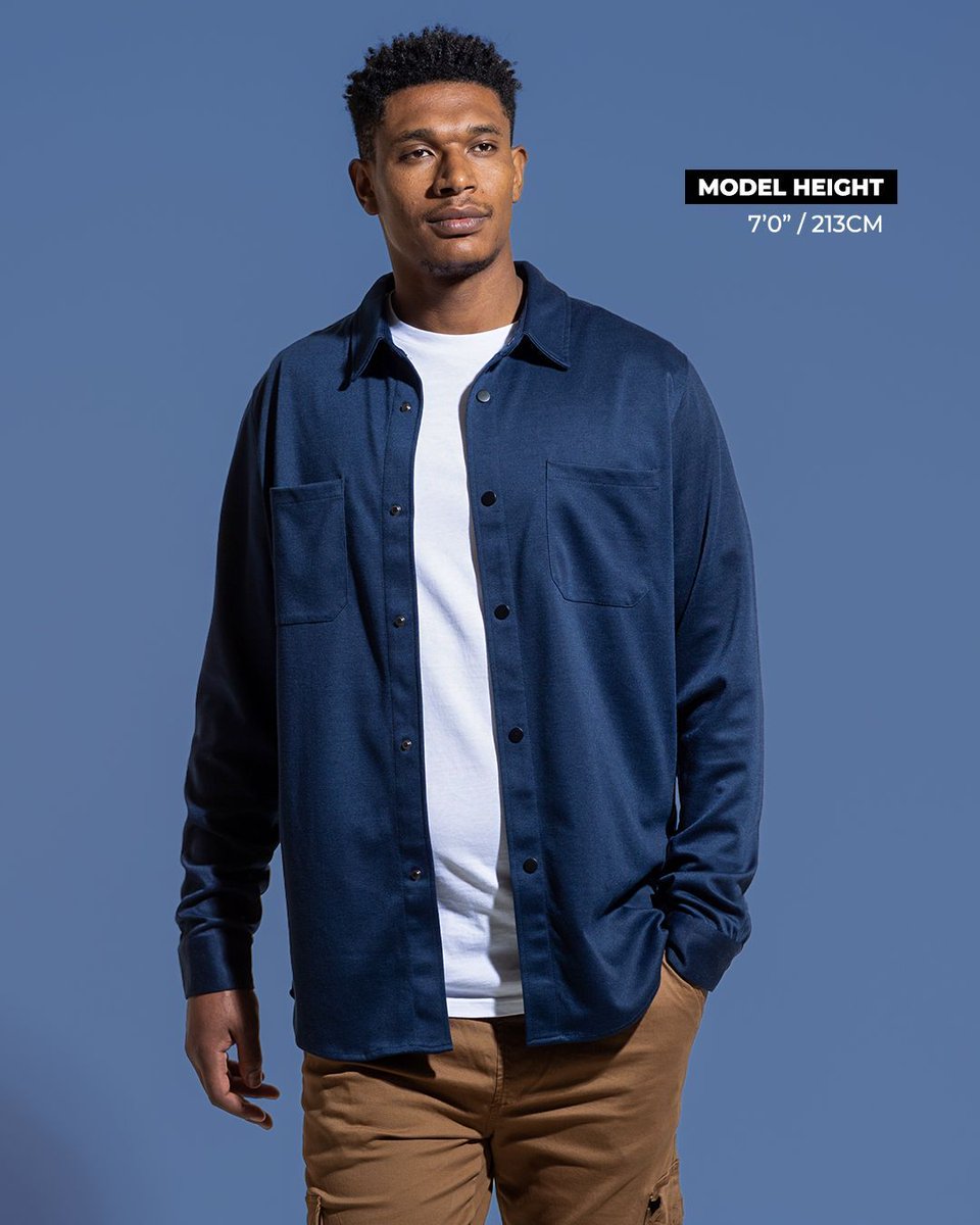 2tall's tweet image. Shacket season 🫡  

Designed with extra length in body &amp;amp; sleeves 🔥 #shacket #tallmensclothing