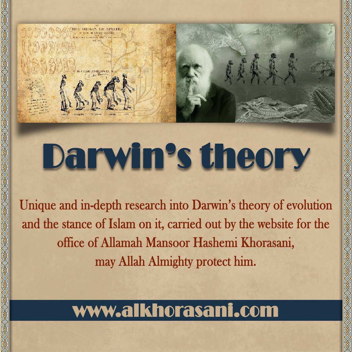 Muhammad_a1413's tweet photo. Does #Islam agree with #Darwinism or contradict it?
You see many people around the world the make darwinism as an excuse to put Islam under question. So it’s important for us to know how to answer to these people. Read this Q&A:
https://t.co/W4gO9EcC2v
#knowledge #ReturnToIslam https://t.co/lcroH7aT5w