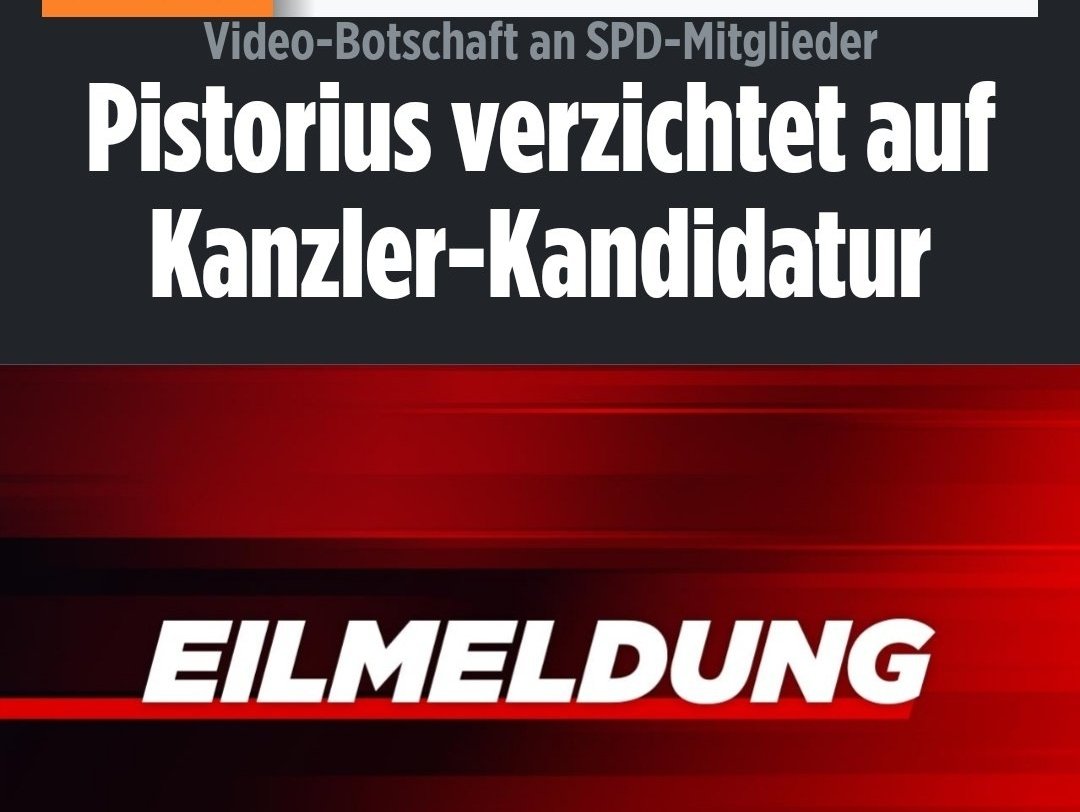 AlexanderHobert's tweet photo. So wie ich es mir dachte, es macht
mehr Sinn sich auf Reserve zu setzen und die Option zu haben als Verteidigungsminister weiter zu machen.
Und es gibt noch einen Bundestagswahlkampf 2029. #Pristorius #kanzlerkandidat #spd https://t.co/teocXDVllP