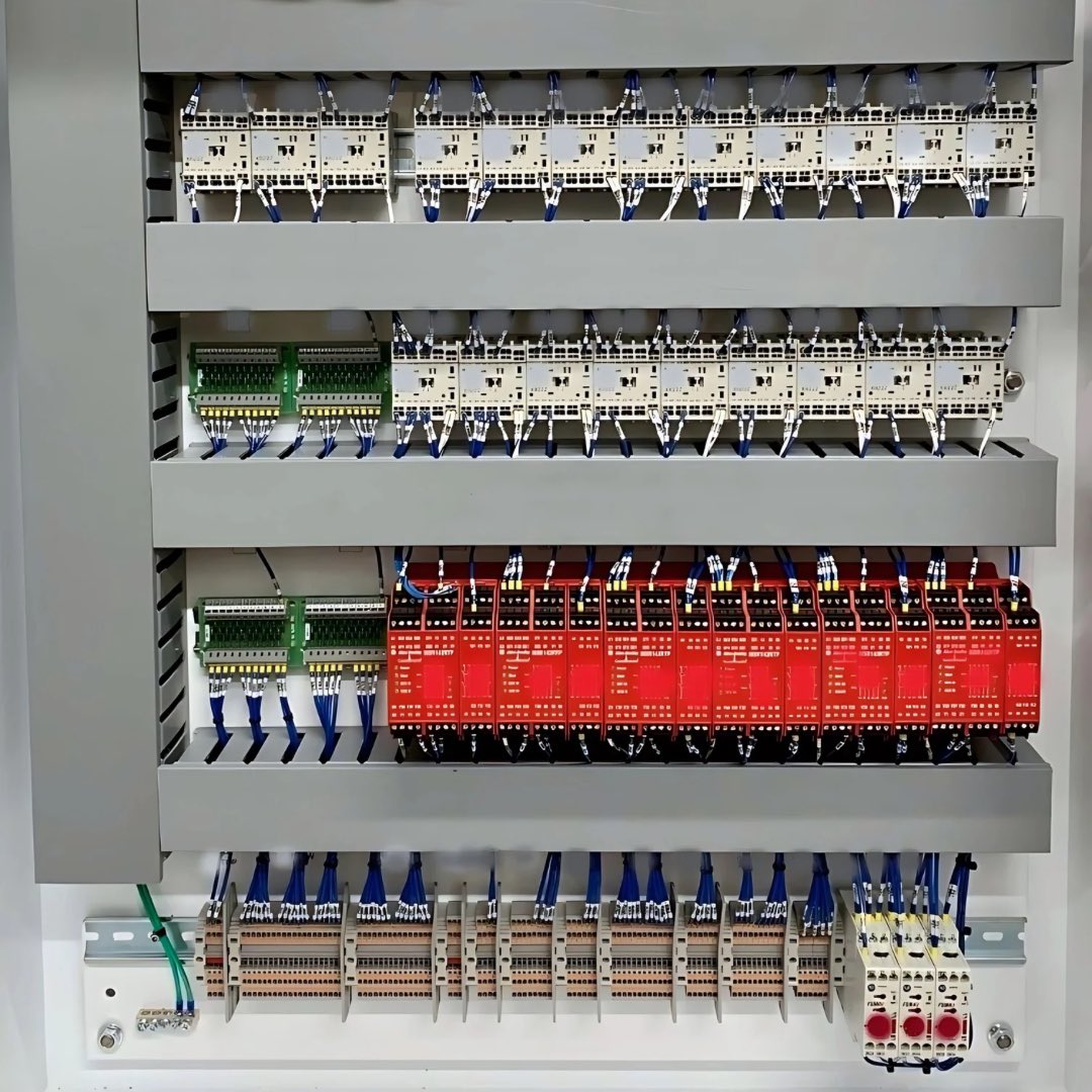 InfinityPanels's tweet image. Some recent panel shop projects - we’re all about that clean work 💪🛠️
Get started today: inf-ind.com
.
.
.
.
#DistributionPanelDesign #ElectricalEngineering #Automation #ElectricalDesign #ElectricalSchematics #TerminalStripDesign #UL508A #Switchgear #UL891