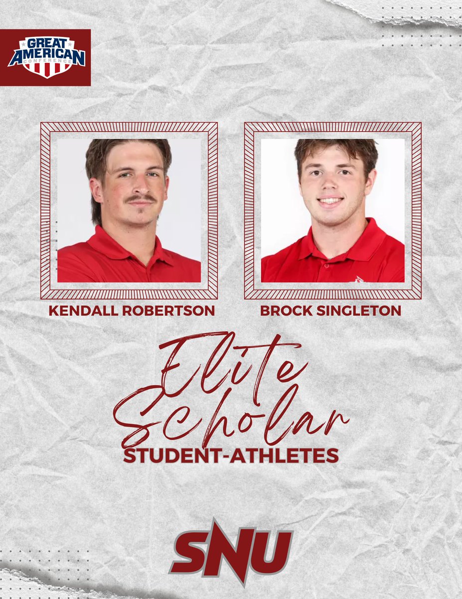 Congratulations to Kendall and Brock on this incredible achievement! 

This award is given to those that hold the highest GPA in the conference with at least 70 hours of completed classwork.