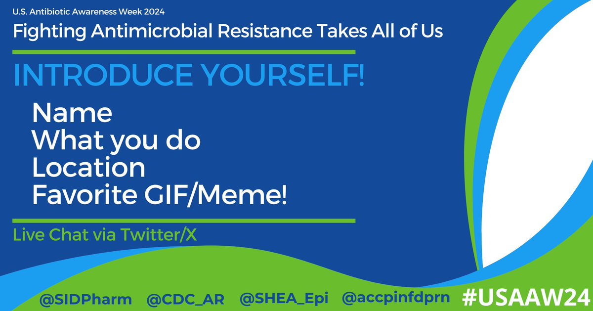Welcome to our celebration of #USAAW24! 🦠 💊

Tell us where you are joining from today! Please use #FightAR #USAAW24 in all tweets.