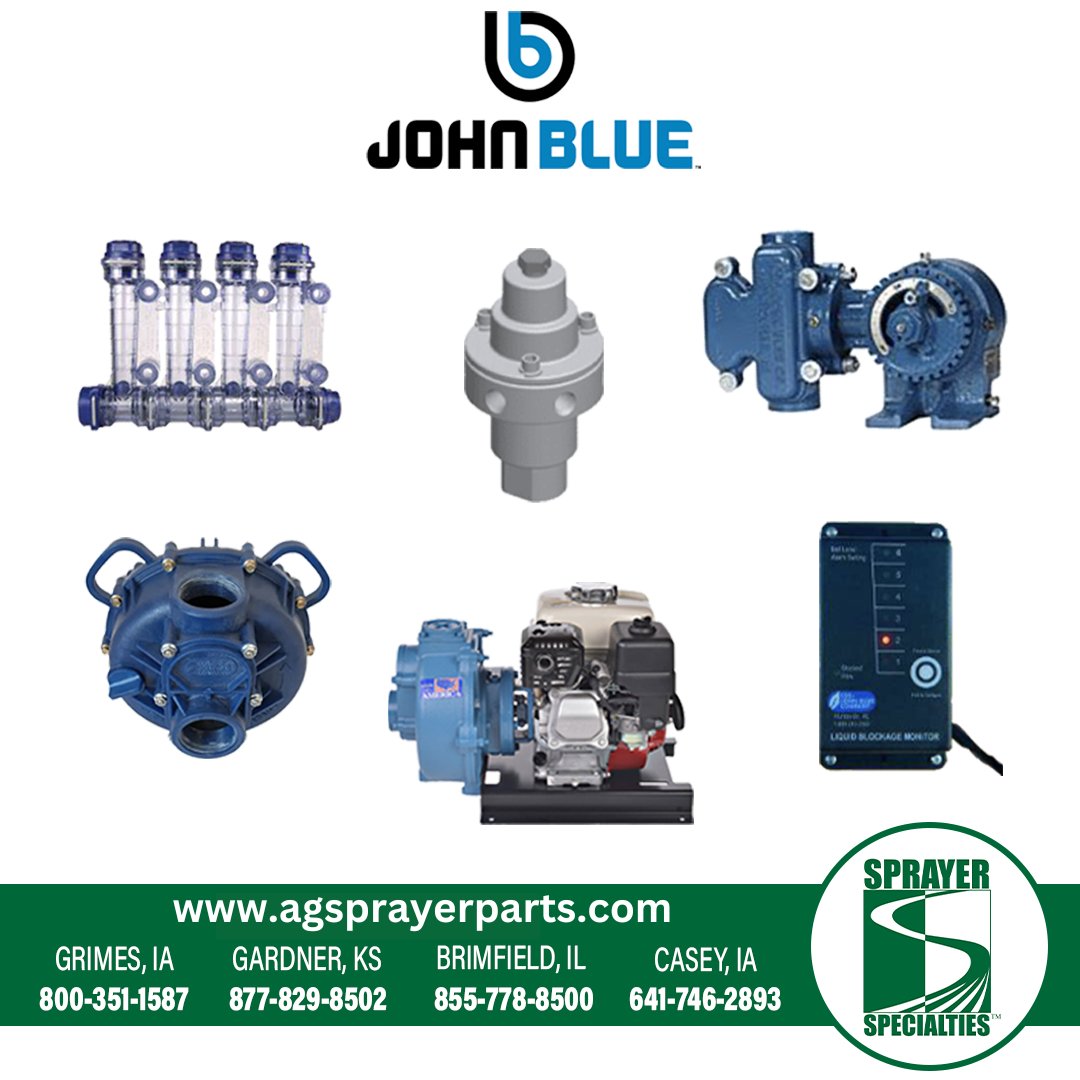 Sprayer Specialties is your #1 source for John Blue pumps and parts! Reliable, durable, and ready for the field. Shop the best selection today: agsprayerparts.com #JohnBlue