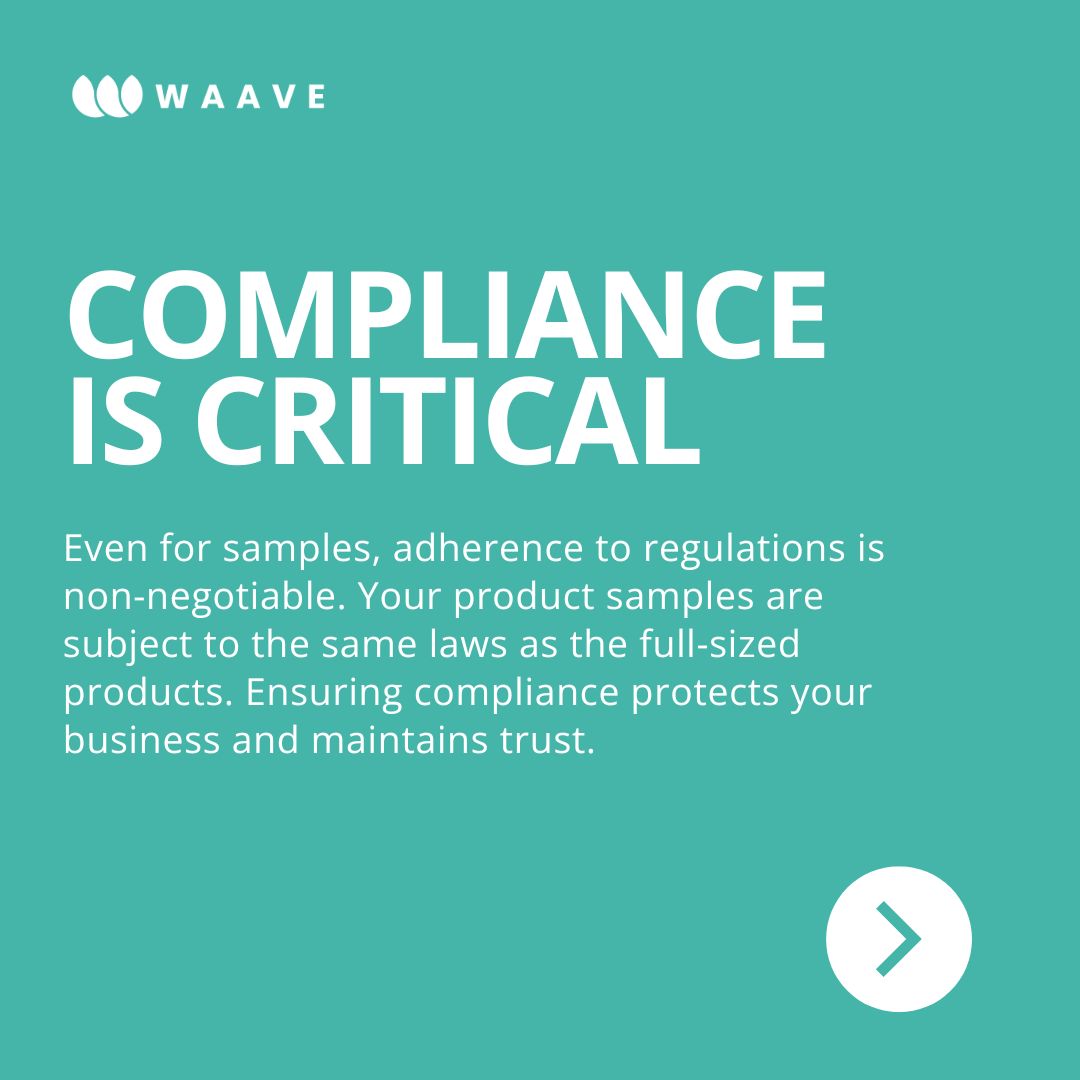 GetWAAVE's tweet photo. 🚨 Important Reminder for #Wellness Brands! 🚨 Even your product samples must comply with the same stringent regulations as your main products. Wondering why and how? Follow our latest article for an in-depth look at compliance essentials👉 https://t.co/9NntUPOJvI

#cbd #kratom https://t.co/luotiE5RaS